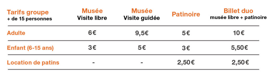 Tarifs-groupes-2019 tarifs groupes