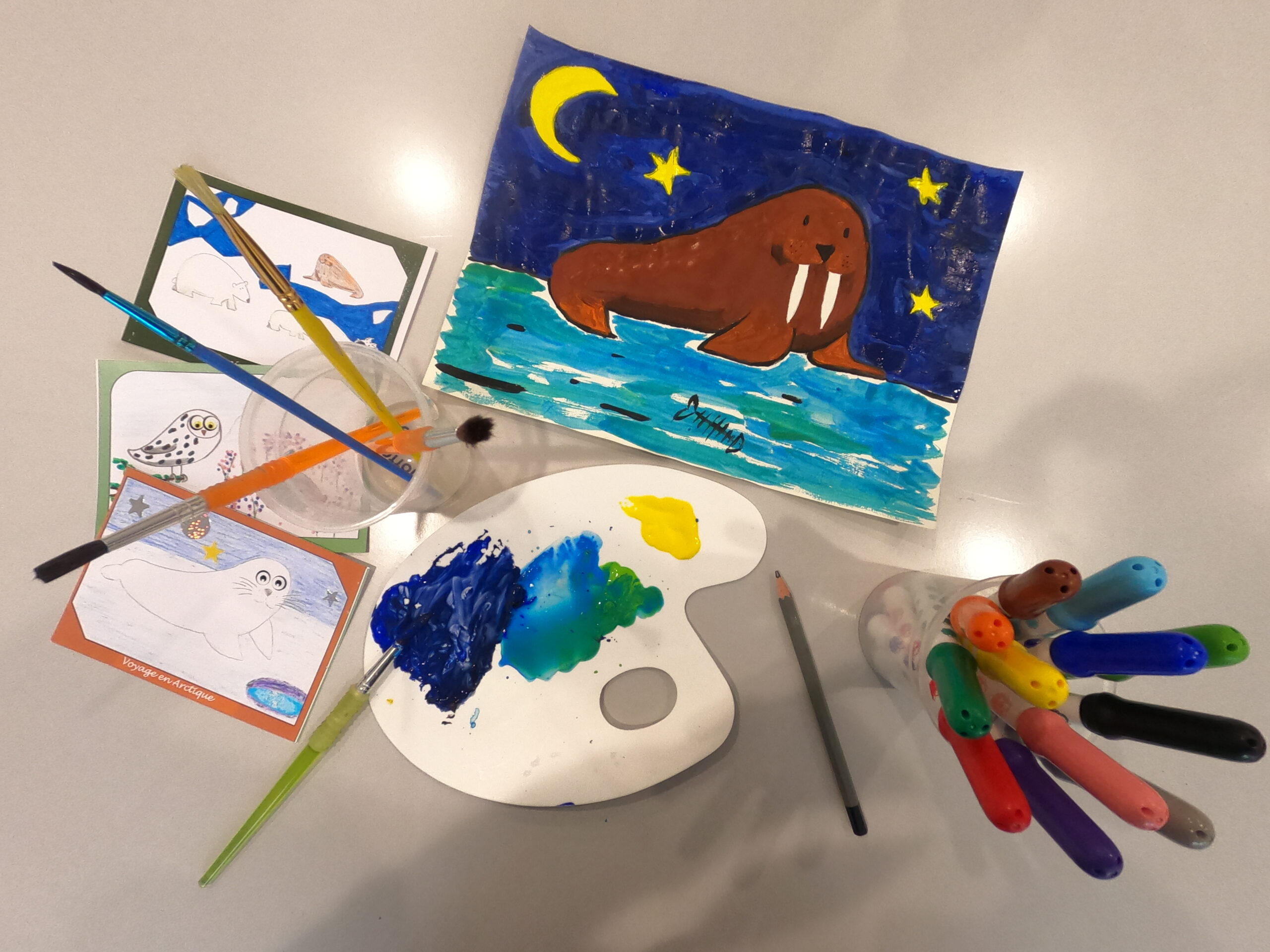 Atelier Dessine les animaux polaires