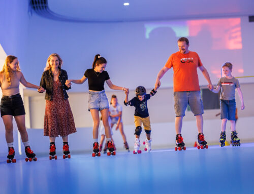 Venez glisser sur la piste de roller !