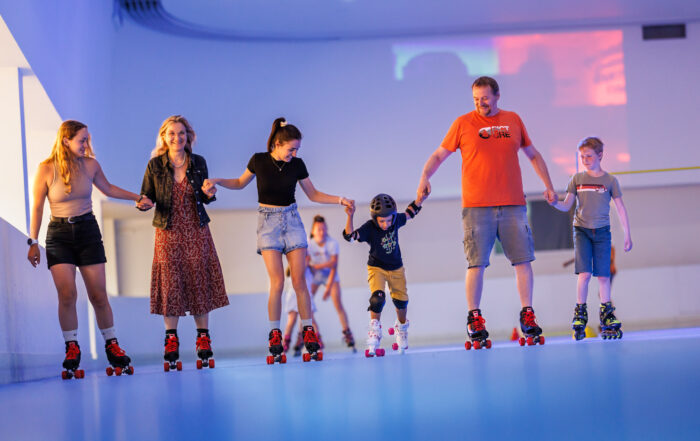Famille en roller